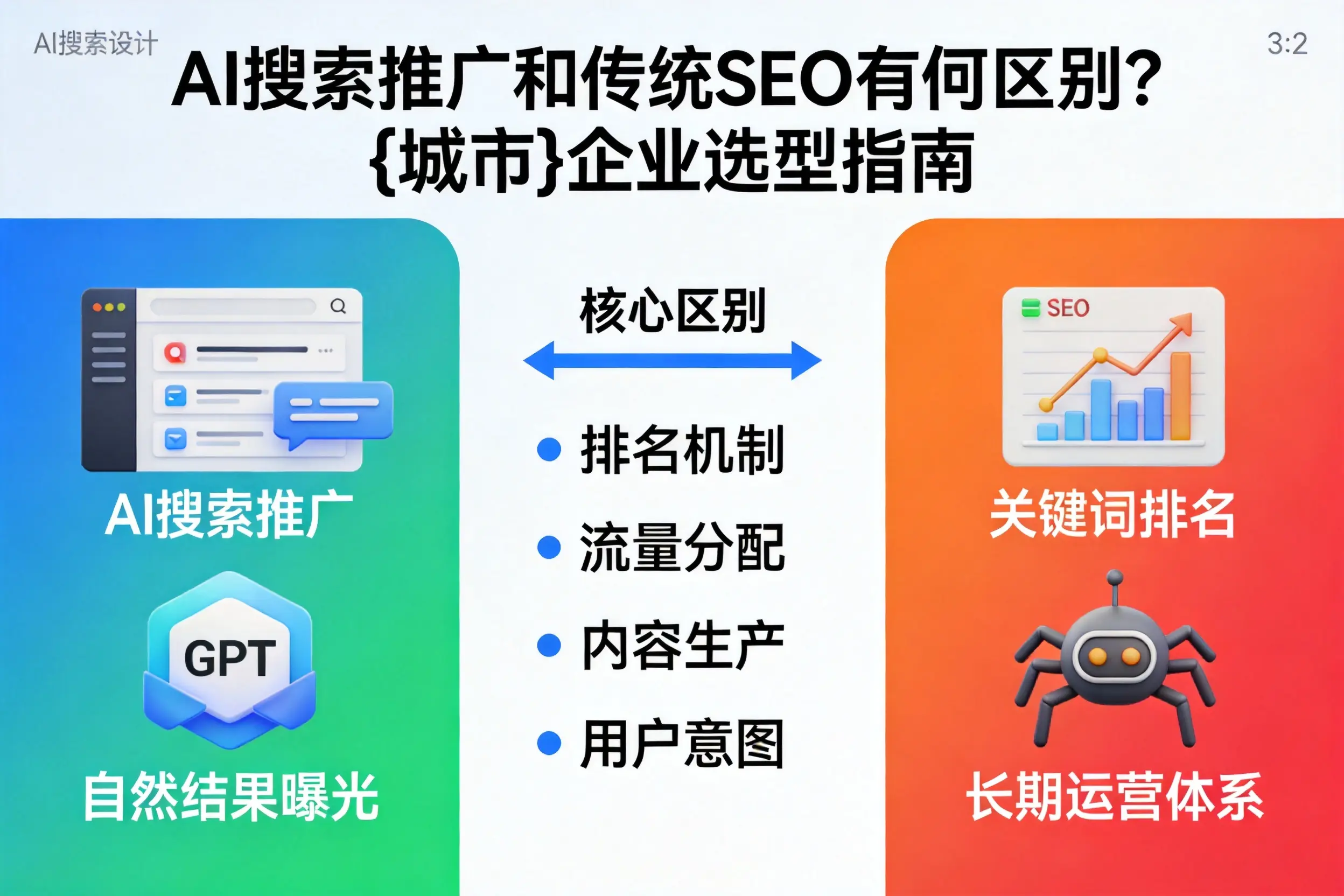 AI搜索推广和传统SEO有何区别?牡丹江企业选型指南