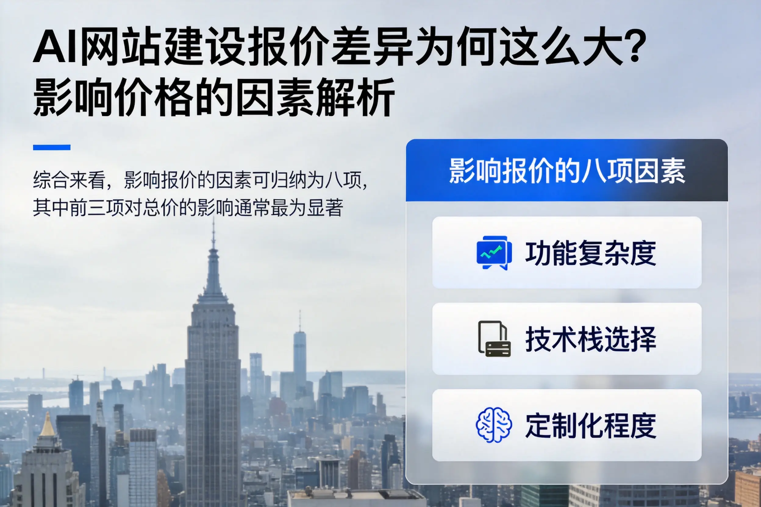 牡丹江AI网站建设报价差异为何这么大?影响价格的因素解析