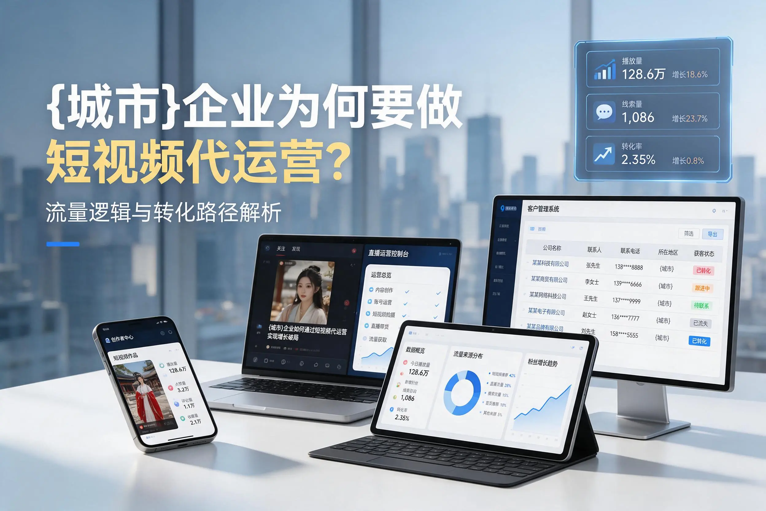 牡丹江企业为何要做短视频代运营?流量逻辑与转化路径解析