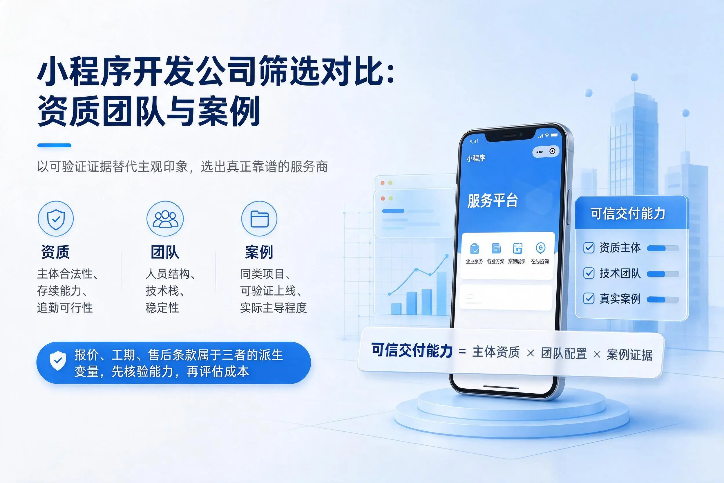 牡丹江小程序开发公司筛选对比：资质团队与案例