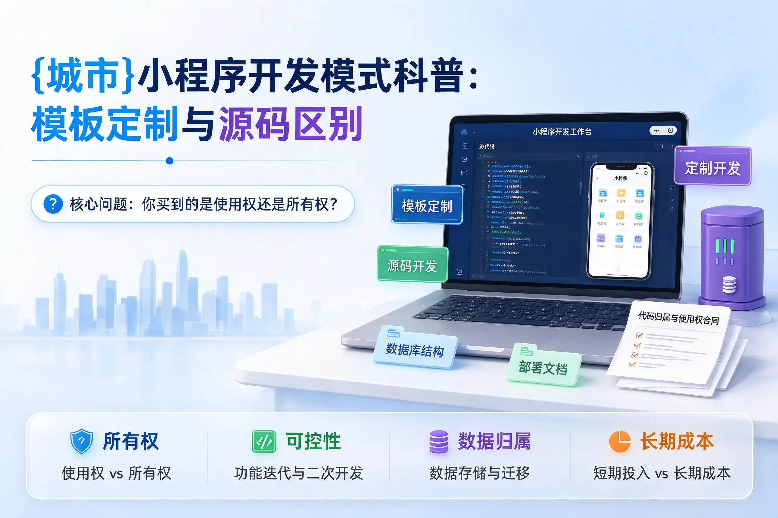 牡丹江小程序开发模式科普：模板定制与源码区别