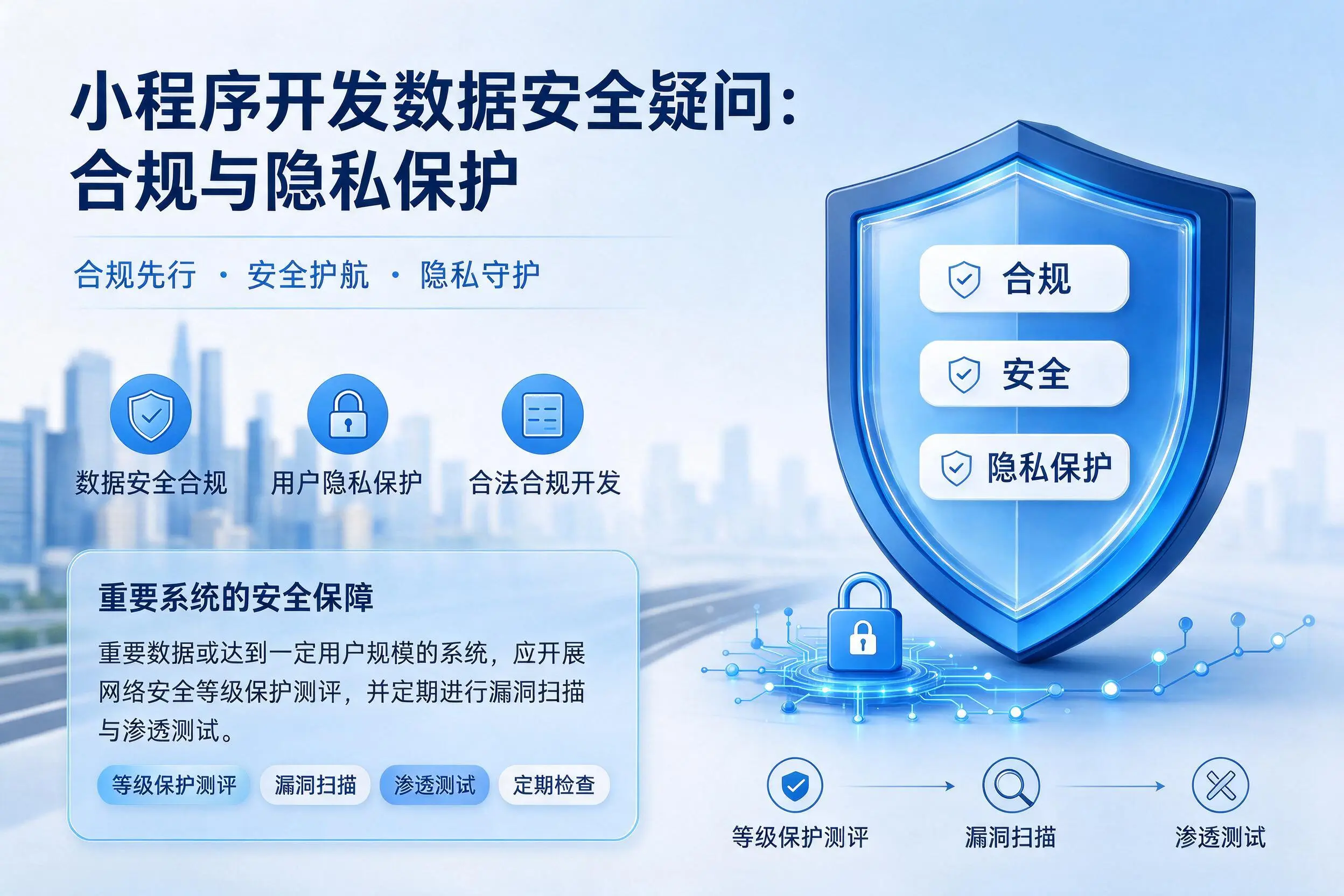 牡丹江小程序开发数据安全疑问：合规与隐私保护