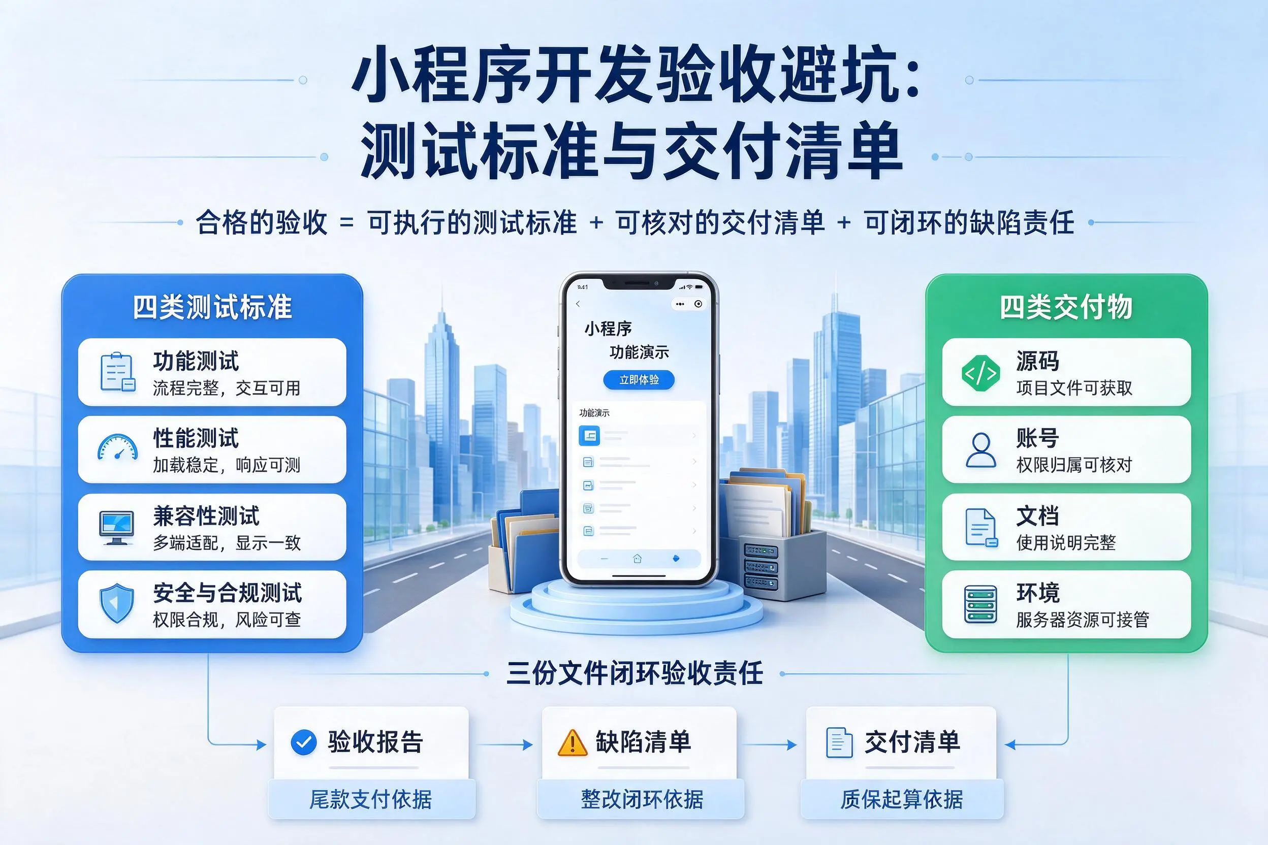 牡丹江小程序开发验收避坑：测试标准与交付清单