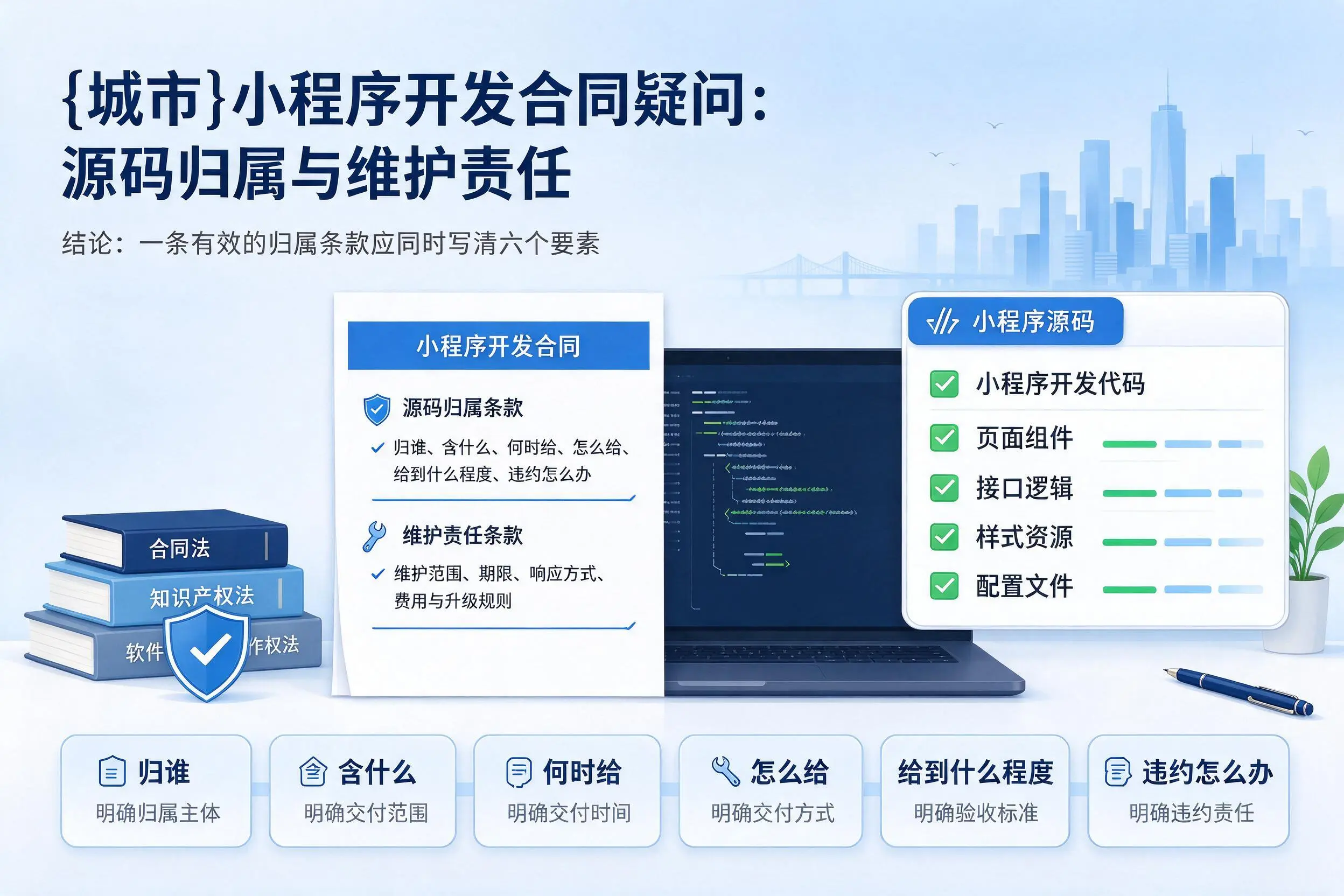 牡丹江小程序开发合同疑问:源码归属与维护责任