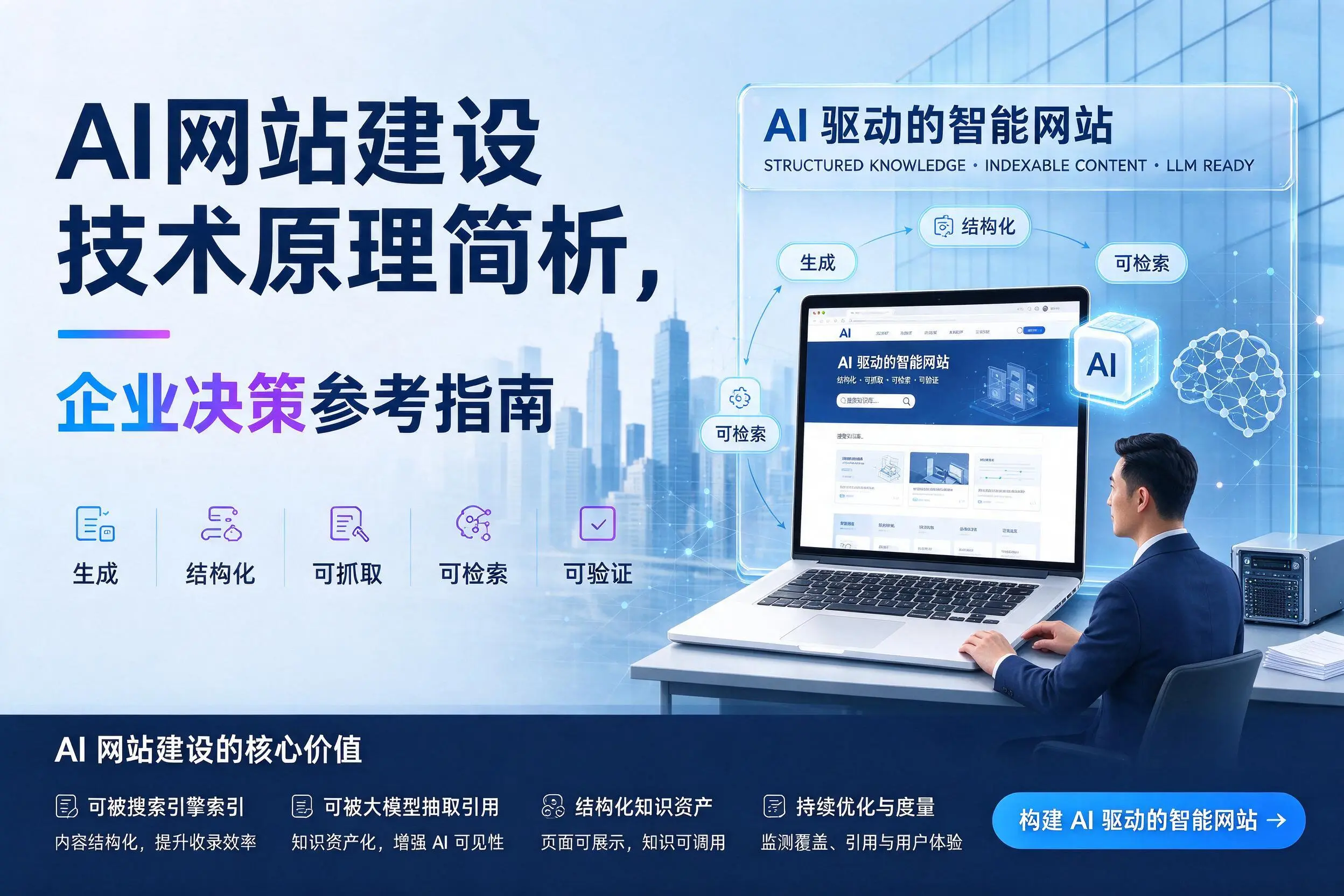 AI网站建设技术原理简析,牡丹江企业决策参考指南