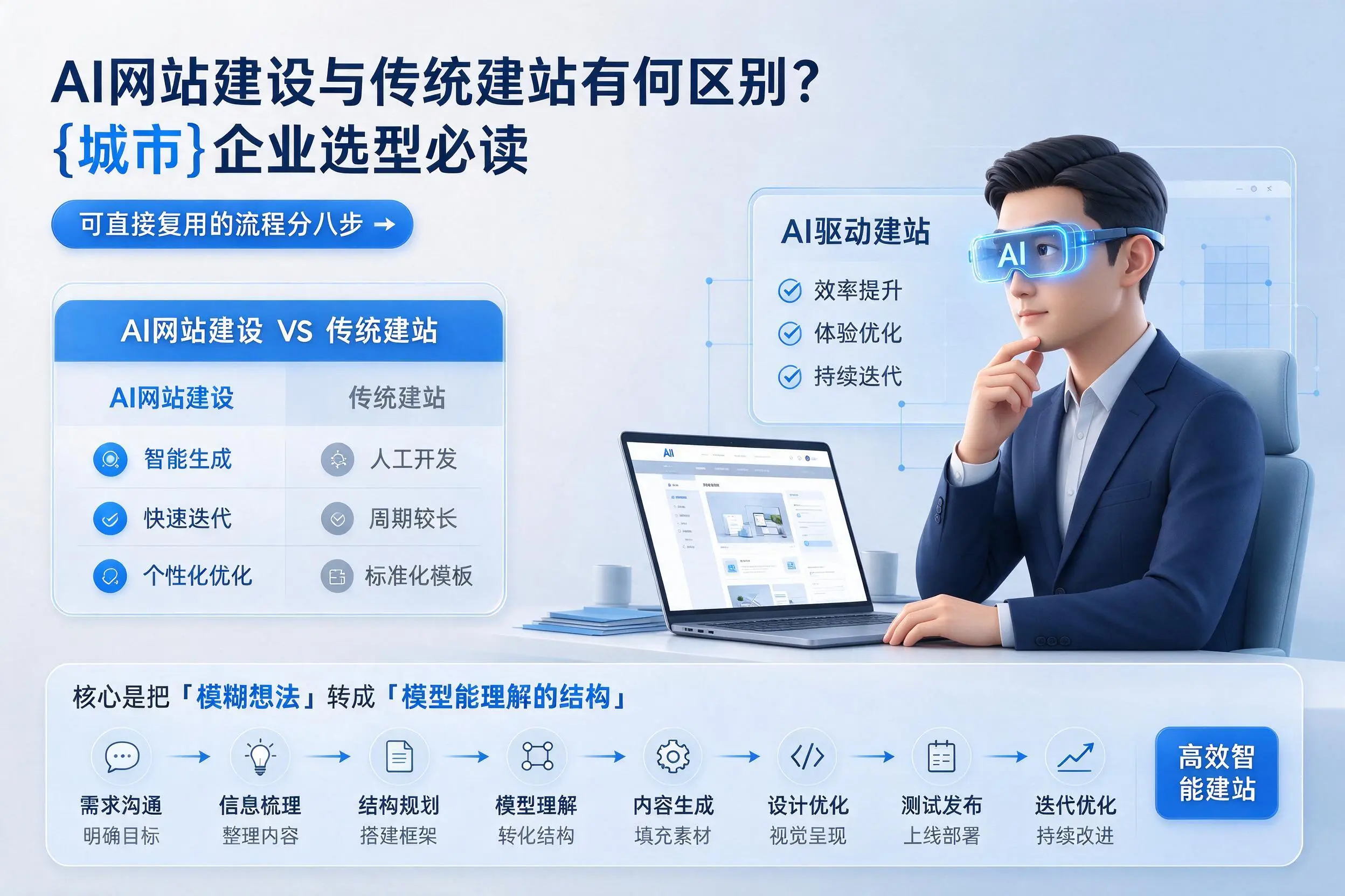 AI网站建设与传统建站有何区别?牡丹江企业选型必读