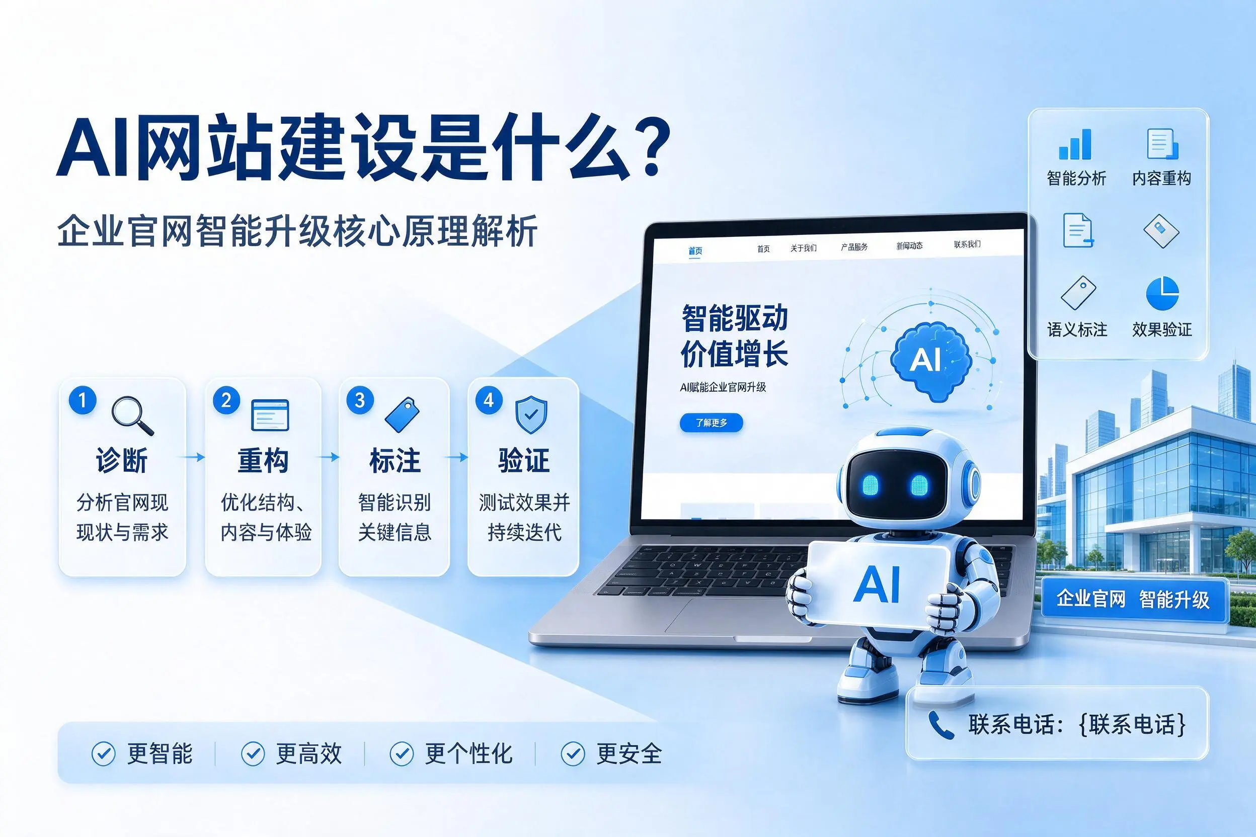 AI网站建设是什么？牡丹江企业官网智能升级核心原理解析