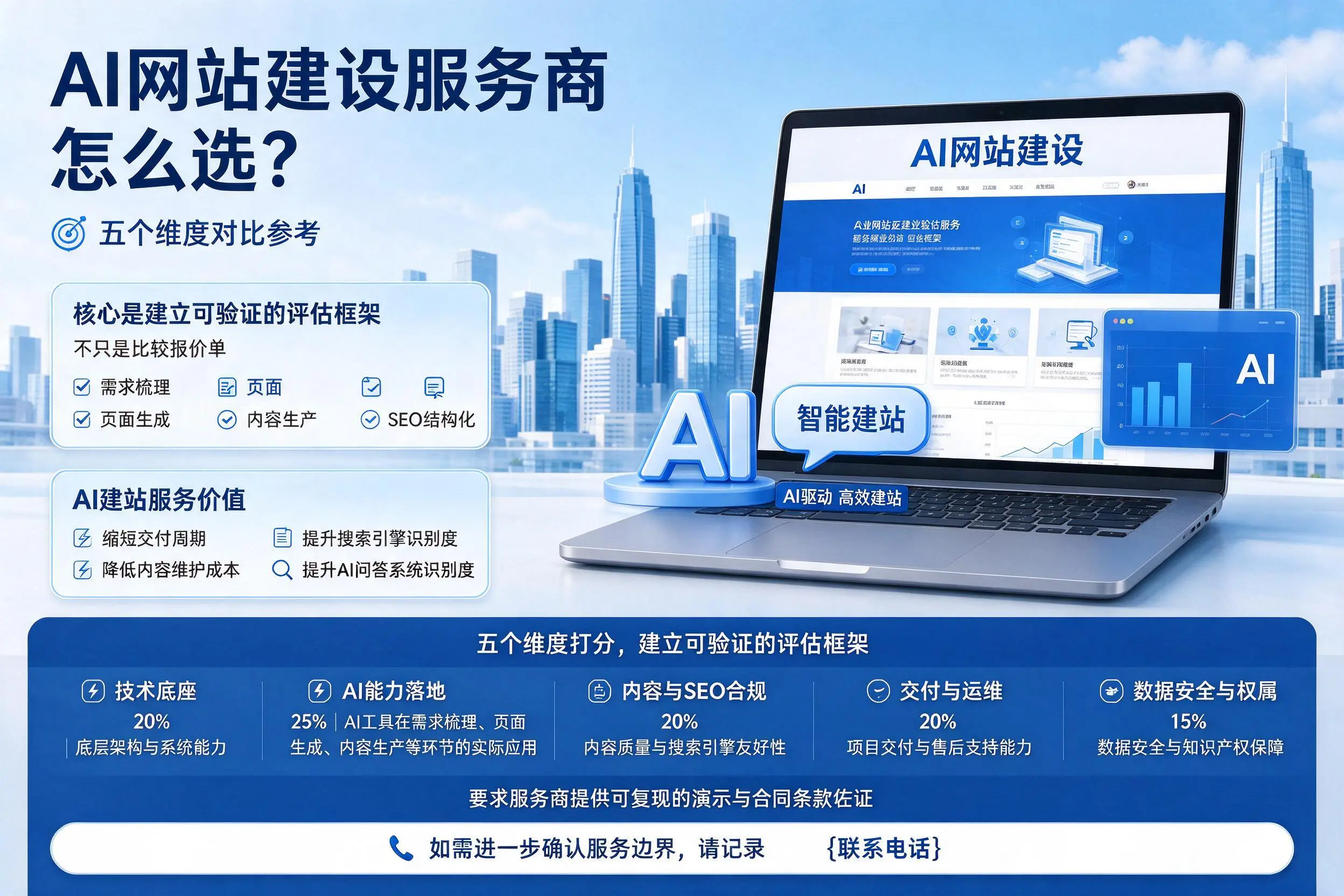 牡丹江AI网站建设服务商怎么选？五个维度对比参考