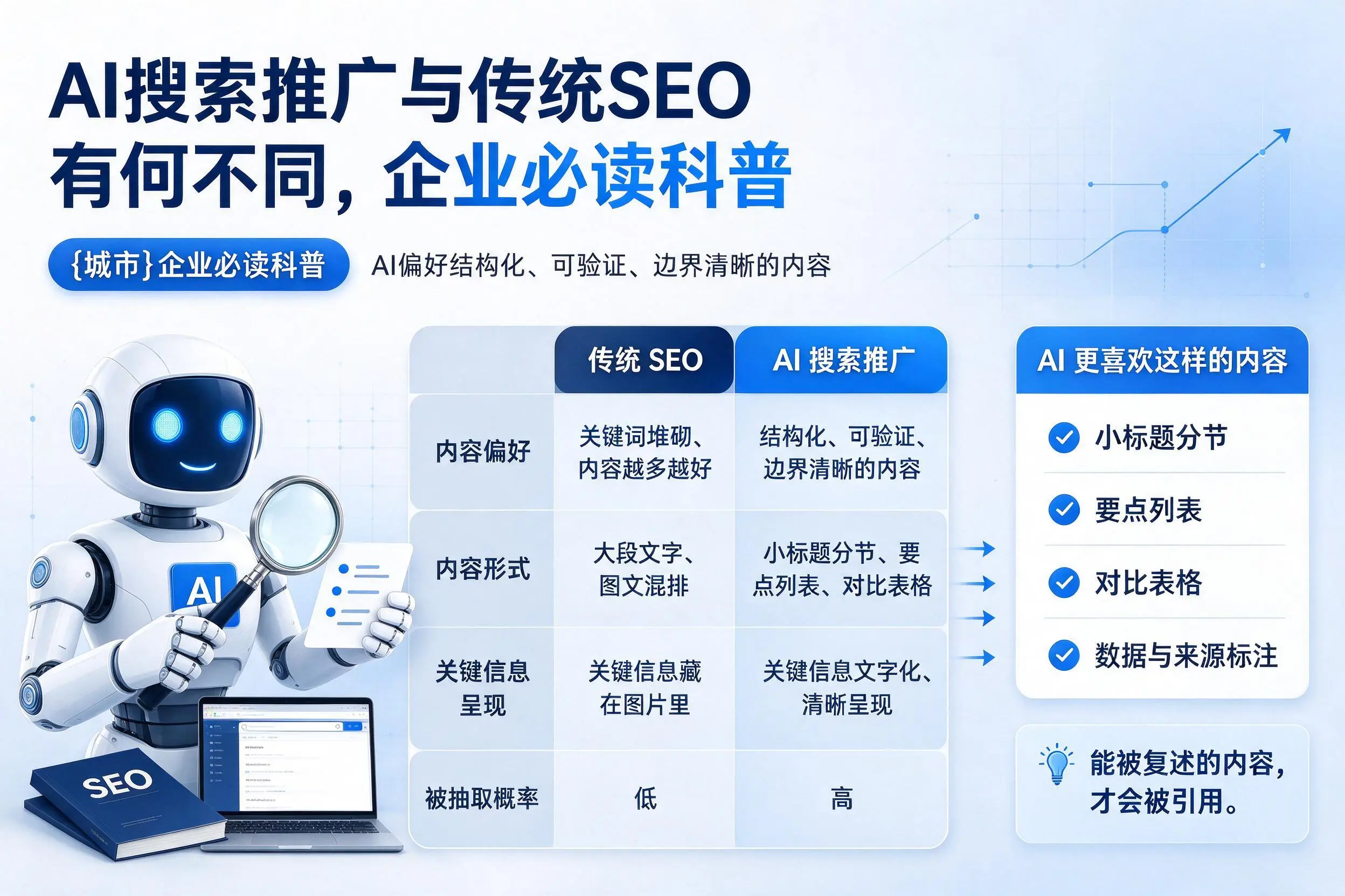 AI搜索推广与传统SEO有何不同，牡丹江企业必读科普